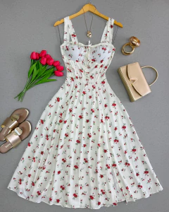 Vestido midi Luana - comprar online