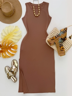 Vestido midi moletinho - comprar online