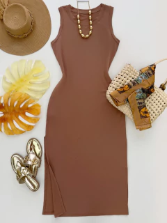 Vestido midi moletinho - comprar online