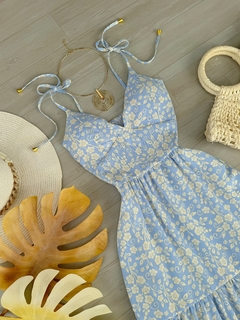 Vestido longo estampado - comprar online
