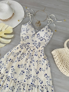 Vestido longo estampado - comprar online