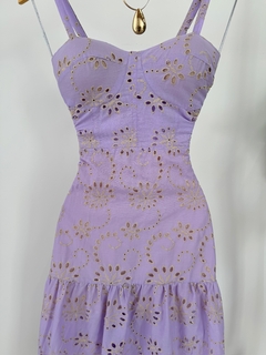 Vestido midi laise lilás na internet