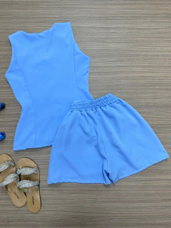Conjunto Alfaiataria azul colete - comprar online