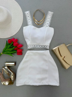 Conjunto Alfaiataria branco guipir