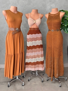 Vestido longo moletinho - loja online