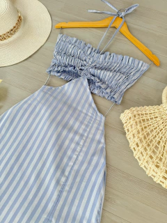 Vestido listrado Grécia (cópia) (cópia) - Glamix 