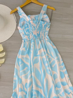 Vestido longo estampado - comprar online