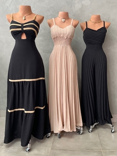 Vestido longo listras - Glamix 