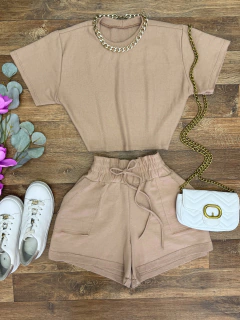 Conjunto moletínho nude