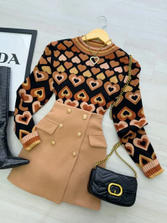 Saia lã batida premium