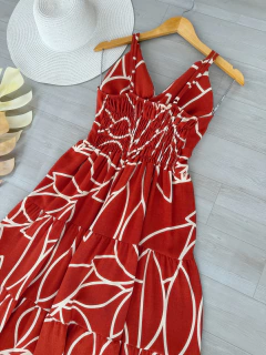 Vestido longo botões - loja online