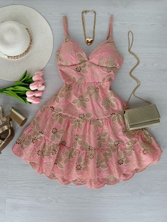 Vestido laise bordado - (cópia)