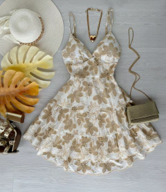 Vestido laise bordado - (cópia)