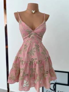 Vestido laise bordado - (cópia) - Glamix 