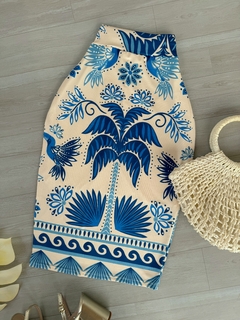 Saia midi poliamida - comprar online