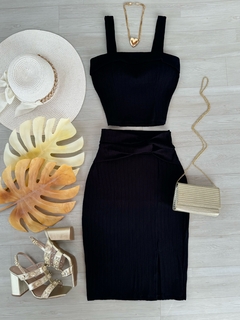 Vestido longo Canelado premium - (cópia) - Glamix 