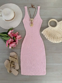 Vestido tricot canelado na internet