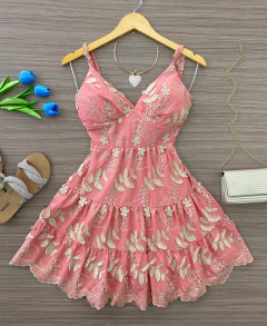 Vestido laise bordado