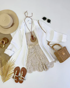 Imagem do Shorts crochê