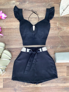 Conjunto linho preto