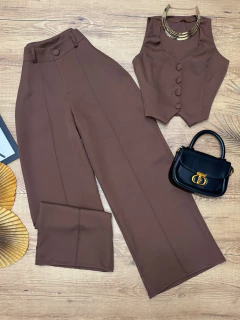 Conjunto Alfaiataria marrom - comprar online