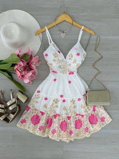 Vestido laise bordado