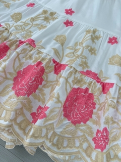 Vestido laise bordado - comprar online
