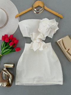 Vestiso renda flores