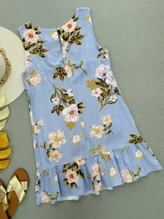 Vestido linho floral - comprar online