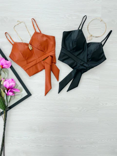 Cropped courino de amarrar