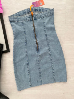 Vestido jeans tomara que caia - buy online