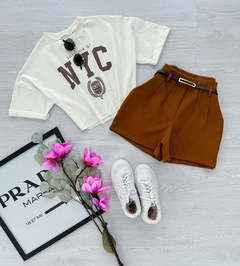 Shorts alfaiataria ZRA na internet