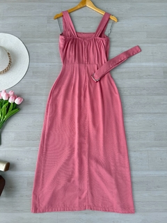 Vestido midi com cinto - comprar online