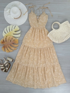 Vestido longo estampado