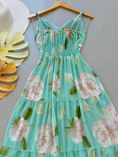 Vestido Alice verde água na internet
