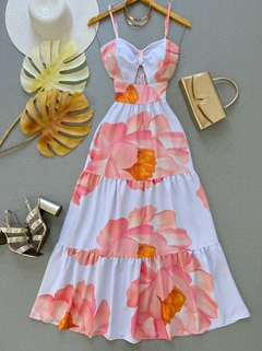 Vestido Midi flores