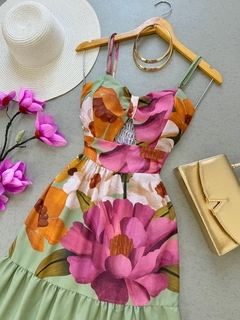 Vestido Midi flores - comprar online