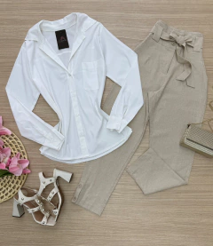 Camisa tricoline risca de giz (cópia) - Glamix 