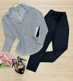 Imagem do Camisa tricoline listrada (3 cores)