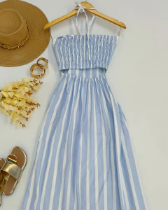 Vestido listrado Grécia - (cópia) - Glamix 