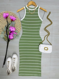 Vestido canelado Ribana - comprar online