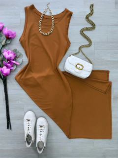 Vestido midi moletinho