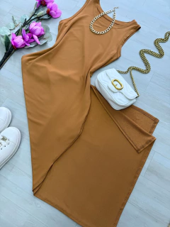 Vestido midi moletinho - comprar online