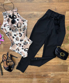 Calça linho com elastano