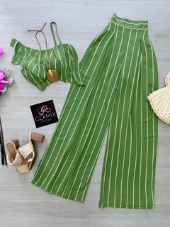 Conjunto pantalona listrado