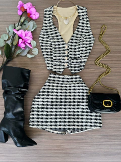 Conjunto Tweed colete