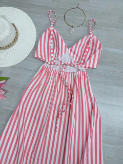 Vestido midi linho - comprar online