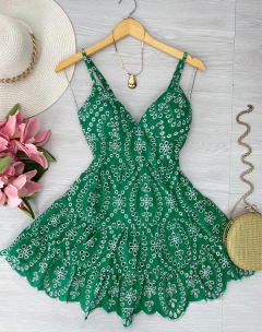 Vestido laise bordado - comprar online