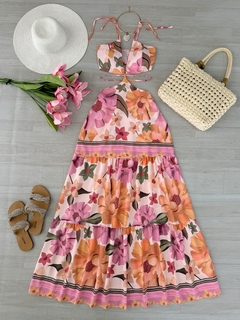 Vestido longo floral