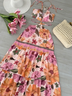 Vestido longo floral - comprar online